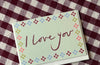 Folk I Love You mini card