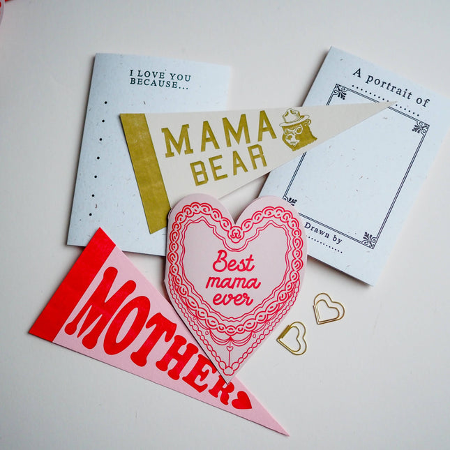 Mother pennant Mothers day card