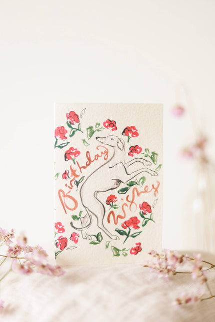 Birthday whippet wishes