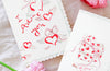 I adore you - scalloped edge card