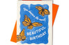 Beautiful Birthday Butterflies - Risograph Card