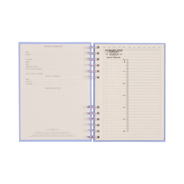Ink Standard Issue Planner Notebook - Lavender + Periwinkle