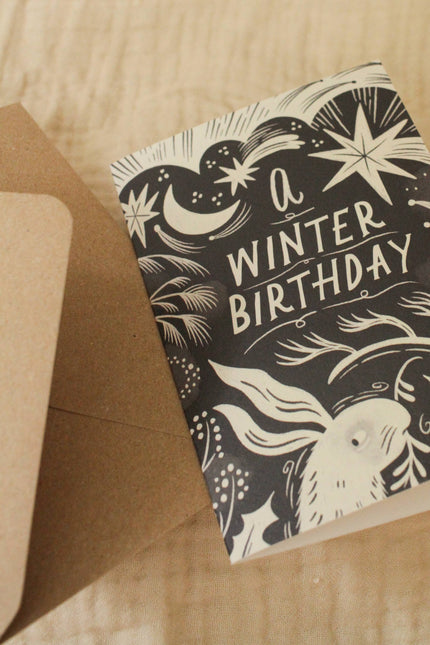 'A Winter Birthday' Seasonal Birthday Card