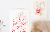 I adore you - scalloped edge card
