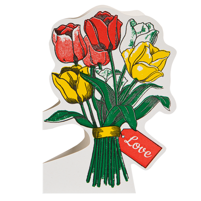 Tulips | Letterpress Cards | Cut-out Cards