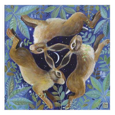 John Austin Hare Bells Card