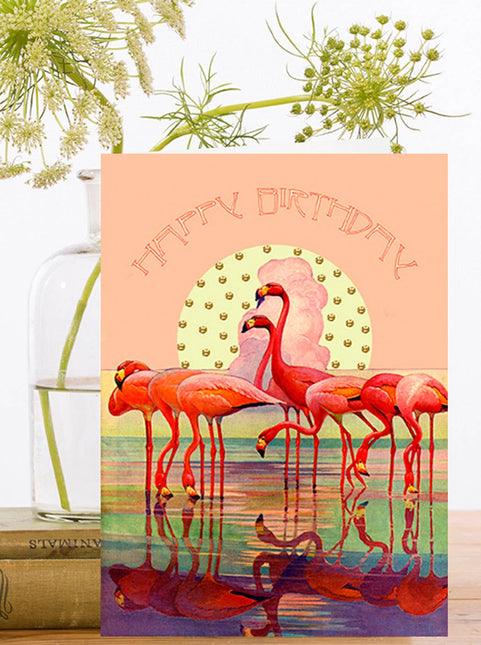 Hand Glittered Birthday Card