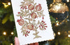 Hand Block Printed Greeting Card - GC Anaar Scarlet