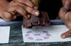 Hand Block Printed Greeting Card - GC Anaar Lavender