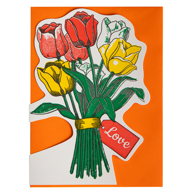 Tulips | Letterpress Cards | Cut-out Cards