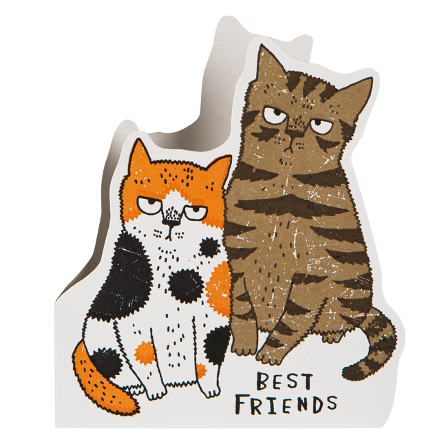 Grumpy Cats | Letterpress Cards | Cut-out Cards