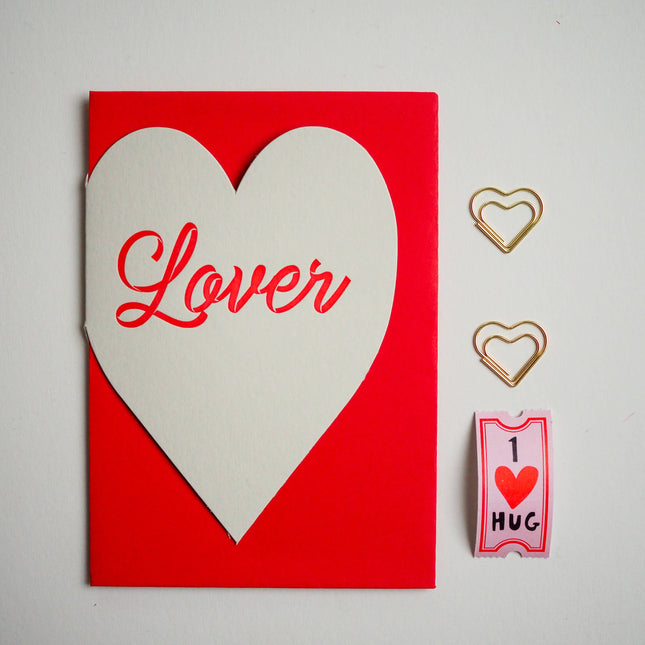 Lover Valentine heart card