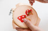 Toadstool Cross Stitch Kit - Red