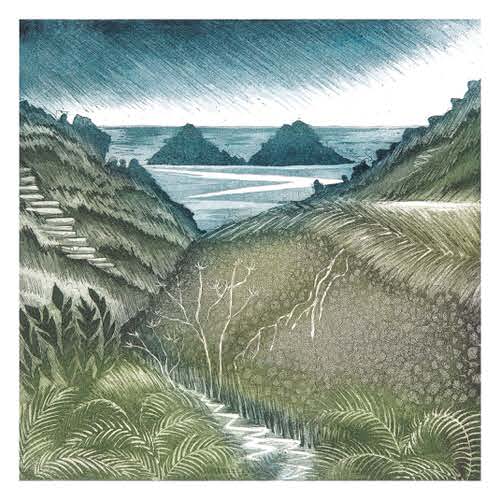 John Austin Rain Coming Card