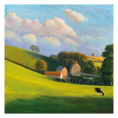 John Austin Henley Grove Dairy Farm Card