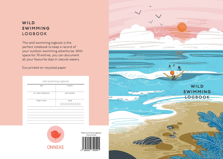 Wild Swimming Logbook - Sea swimming Notebook