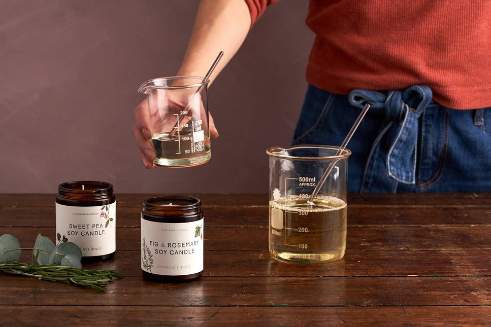 Hand-poured Sweet Pea scented Soy Candle