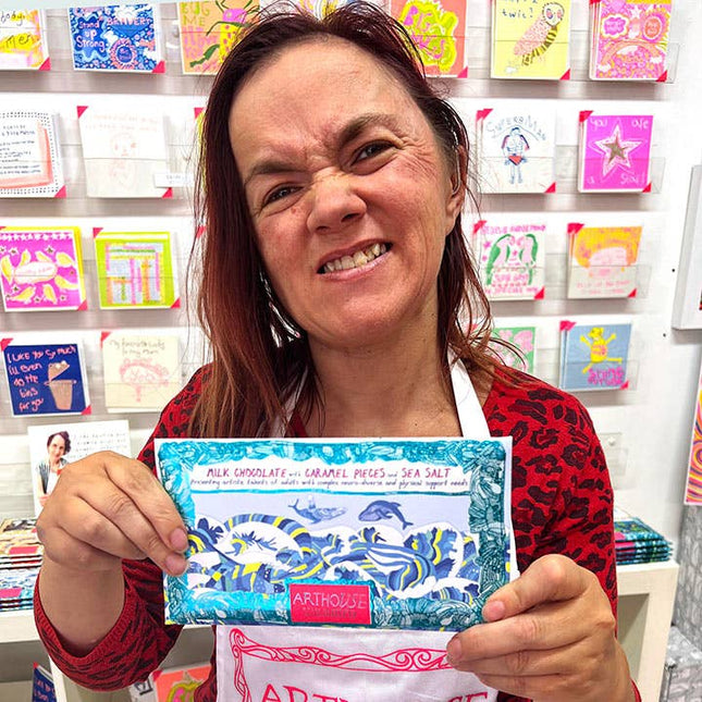 Swim with Whales, Milk Chocolate Bar With Caramel & Sea Salt