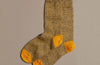 Fine Merino Wool Socks | Dark Yellow Marl