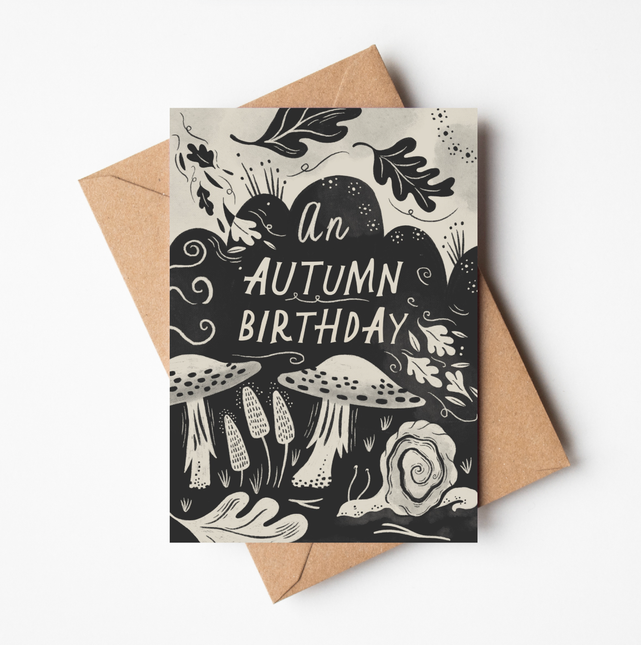 'An Autumn Birthday' Seasonal Birthday Card