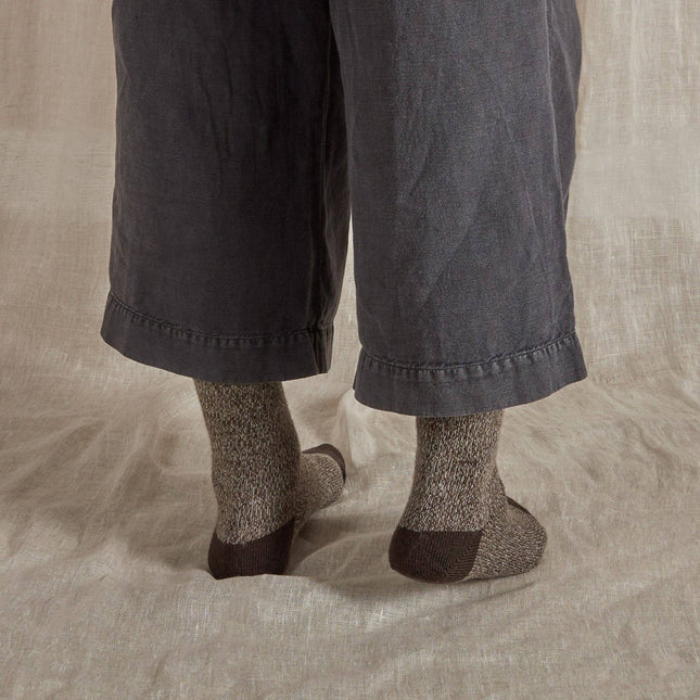 Fine Merino Wool Socks | Brown Marl