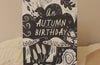 'An Autumn Birthday' Seasonal Birthday Card