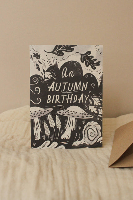 'An Autumn Birthday' Seasonal Birthday Card