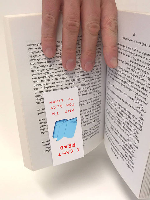 Occupy The Space Bookmark by David Shrigley