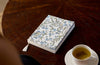 Block Printed Ruled Notebook (A5) - Song Birds Blue Stone