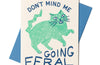 Going Feral Cat - Risograph Greeting Card