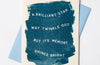 A Brilliant Star May Twinkle Out - Risograph Sympathy Card