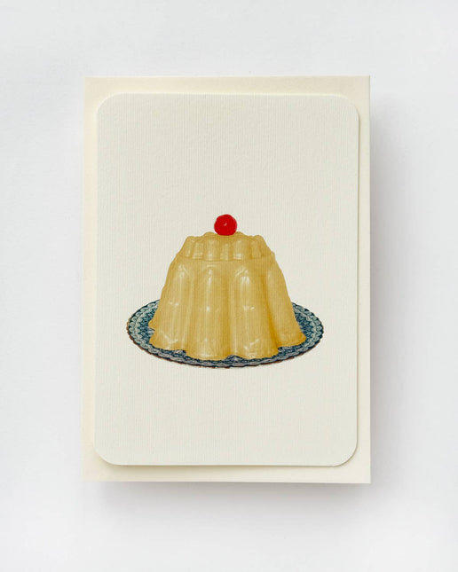Custard Cream Blancmange Greeting Card | Birthday Card