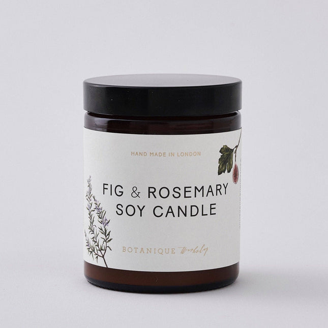 Hand-poured Fig & Rosemary scented Soy Candles