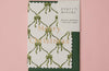 Block Printed Greeting Card - Bows Holly Green