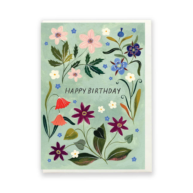 Happy Birthday Floral 2 card