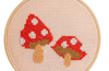 Toadstool Cross Stitch Kit - Red