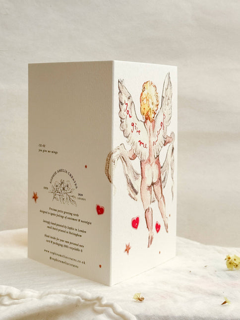 You give me wings  - everyday card