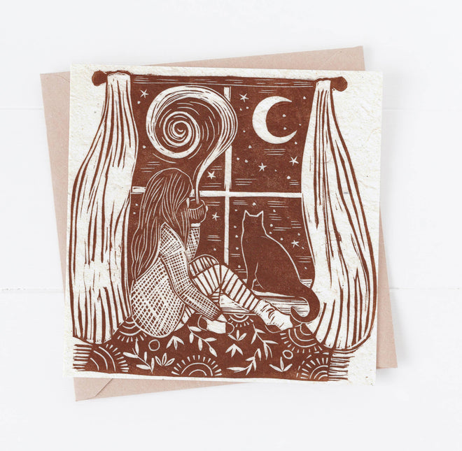 Night Draws In Card