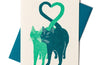 Love Cats - Risograph Card