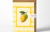 Greetings Card - Lemon Yellow Stripe