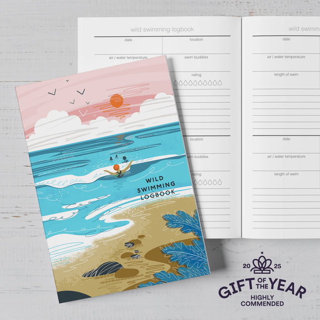 Wild Swimming Logbook - Sea swimming Notebook