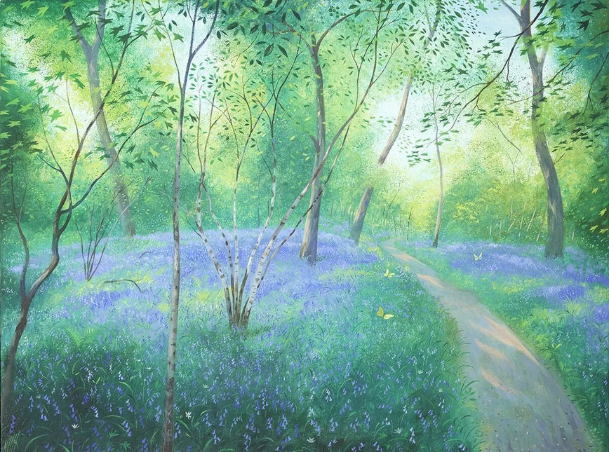 Brimstone Butterflies in the Spring Woods Card