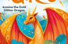 Azmina the Gold Glitter Dragon by Maddy Mara