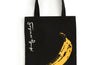 Andy Warhol Banana Canvas Tote Bag - Black