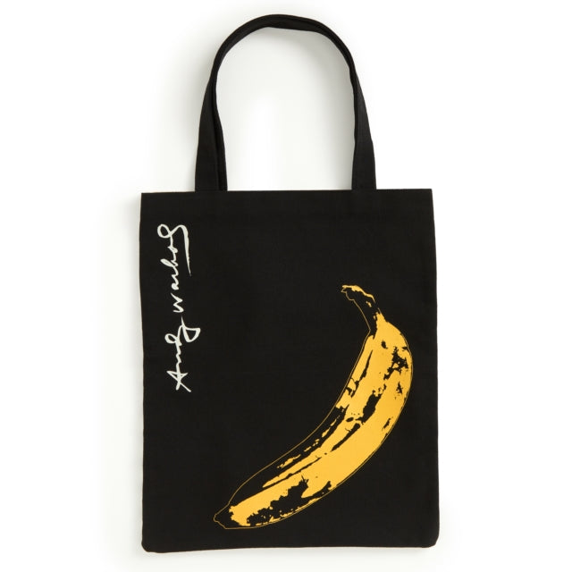 Andy Warhol Banana Canvas Tote Bag - Black
