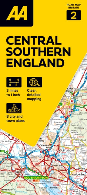 AA Road Map Central Southern England: 2