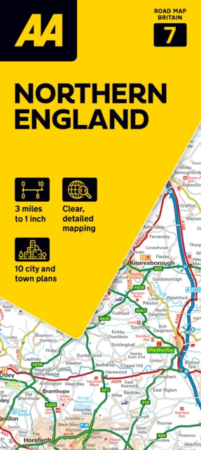 AA Road Map Northern England: 7