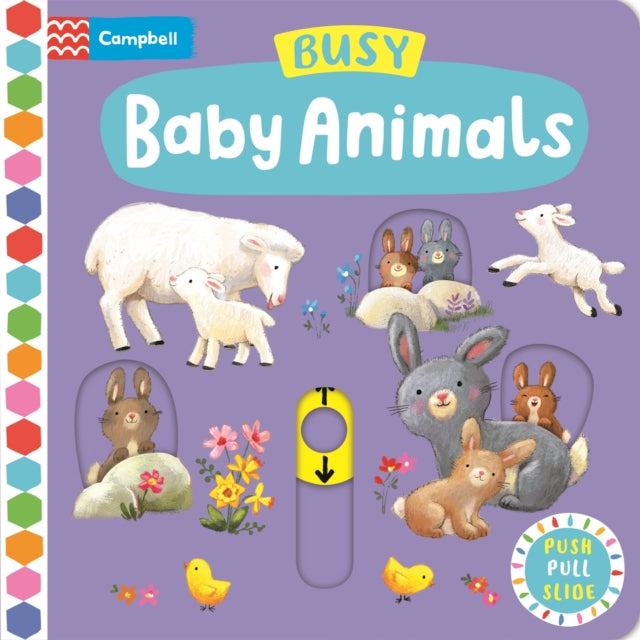 Busy Baby Animals: A Push, Pull, Slide Book