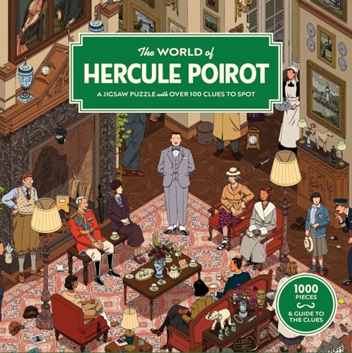 The World of Hercule Poirot: A 1000-piece jigsaw puzzle with over 100 clues to spot