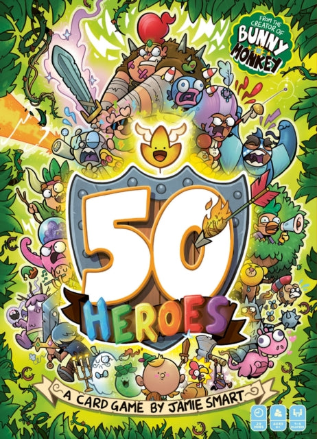 50 Heroes: The brand new game from the no 1 bestselling creator of Bunny vs Monkey by Jamie Smart (PRE-ORDER)